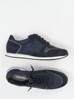 Kennel & Schmenger – Sneaker aus Veloursleder Dunkelblau