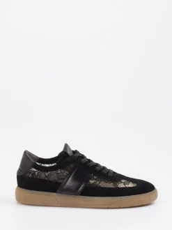 Kennel & Schmenger – Sneaker aus Velour/Textil Schwarz