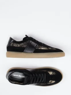 Kennel & Schmenger – Sneaker aus Velour/Textil Schwarz