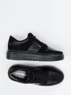 Kennel & Schmenger – Sneaker aus Veloursleder Schwarz