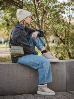Kennel & Schmenger – Stiefeletten aus Lammleder grau