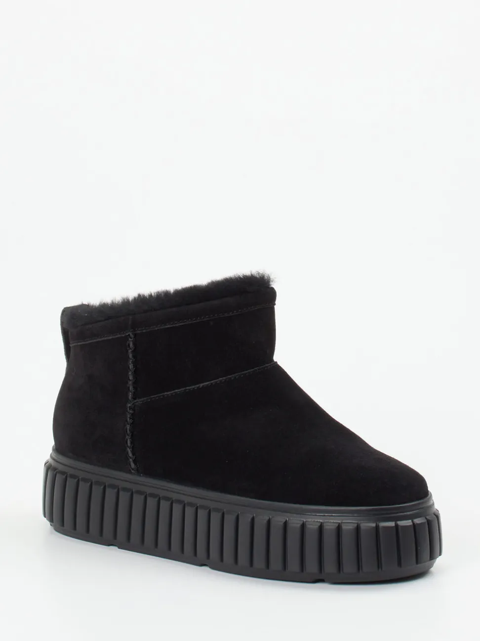 Kennel & Schmenger – Stiefelette aus Veloursleder schwarz