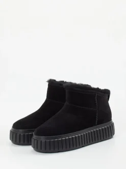 Kennel & Schmenger – Stiefelette aus Veloursleder schwarz