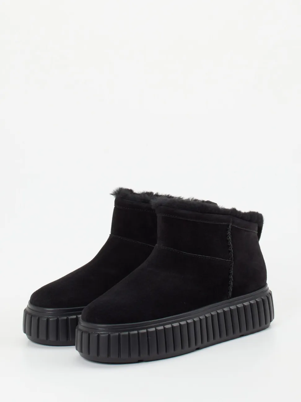 Kennel & Schmenger – Stiefelette aus Veloursleder schwarz