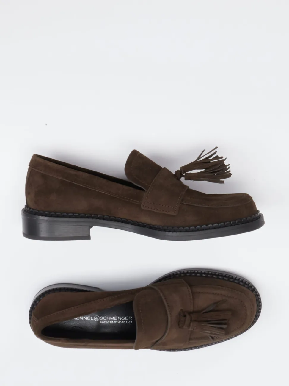 Kennel & Schmenger – Tassel Loafer aus Veloursleder braun