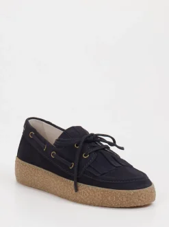 Kennel & Schmenger – Bootsschuh aus Veloursleder Dunkelblau
