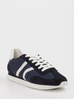 Kennel & Schmenger – Sneaker aus Velour/Textil Dunkelblau