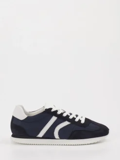 Kennel & Schmenger – Sneaker aus Velour/Textil Dunkelblau