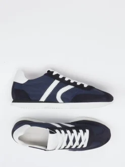 Kennel & Schmenger – Sneaker aus Velour/Textil Dunkelblau