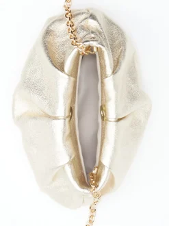 Konstantin Starke – Abendtasche aus Metallicleder Gold