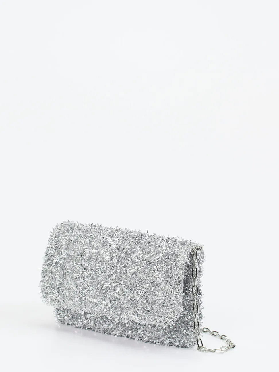 Konstantin Starke – Abendtasche aus Textil in Silber