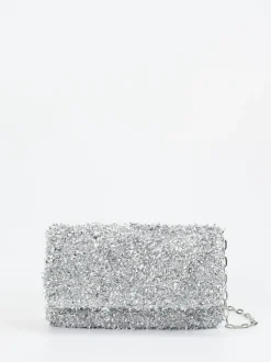 Konstantin Starke – Abendtasche aus Textil in Silber