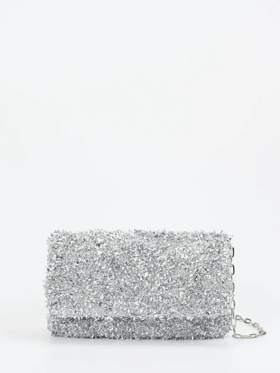 Konstantin Starke – Abendtasche aus Textil in Silber