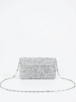 Konstantin Starke – Abendtasche aus Textil in Silber