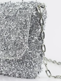 Konstantin Starke – Abendtasche aus Textil in Silber