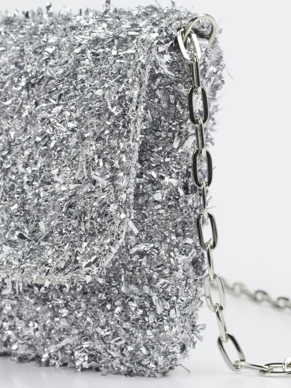 Konstantin Starke – Abendtasche aus Textil in Silber