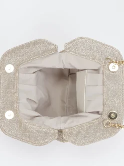 Konstantin Starke – Abendtasche aus Leder goldfarben