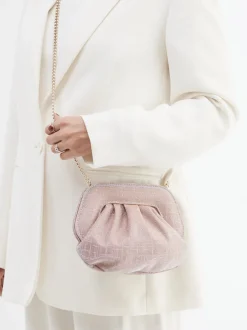 Konstantin Starke – Abendtasche aus Leder in Roségold