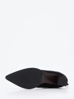 Konstantin Starke – Ankle Boots aus Veloursleder schwarz