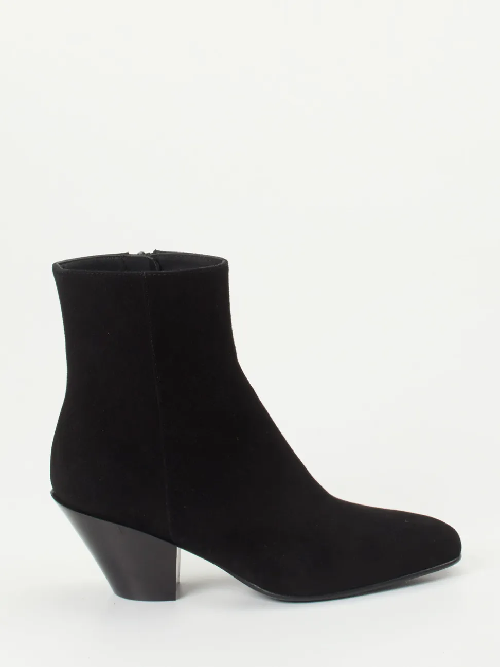 Konstantin Starke – Ankle Boots aus Veloursleder Schwarz