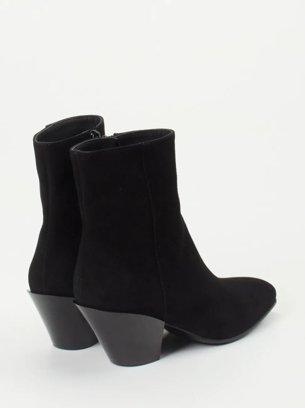 Konstantin Starke – Ankle Boots aus Veloursleder Schwarz