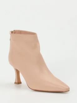 Konstantin Starke – Ankle Boots aus Lammleder Rosébeige