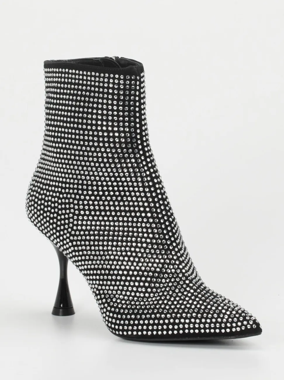 Konstantin Starke – Ankle Boots aus Metallic mit Strass