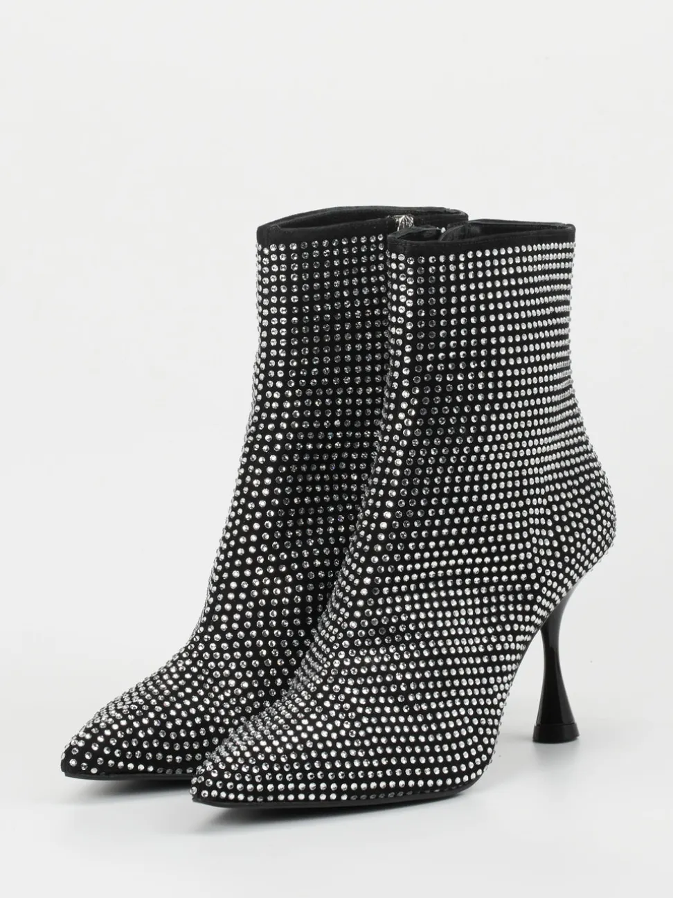 Konstantin Starke – Ankle Boots aus Metallic mit Strass