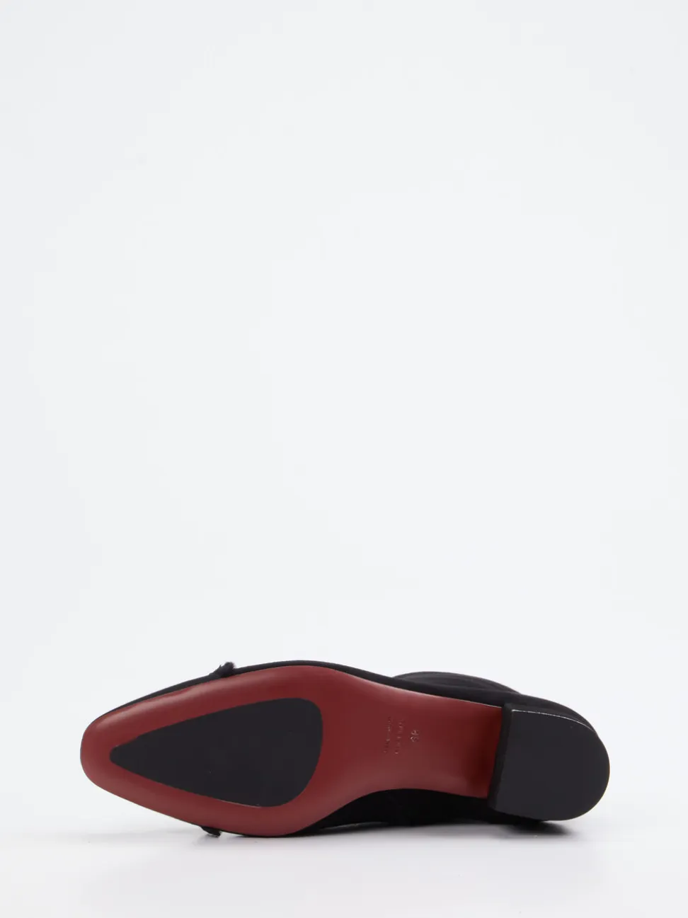 Konstantin Starke – Ankle Boots aus Veloursleder schwarz