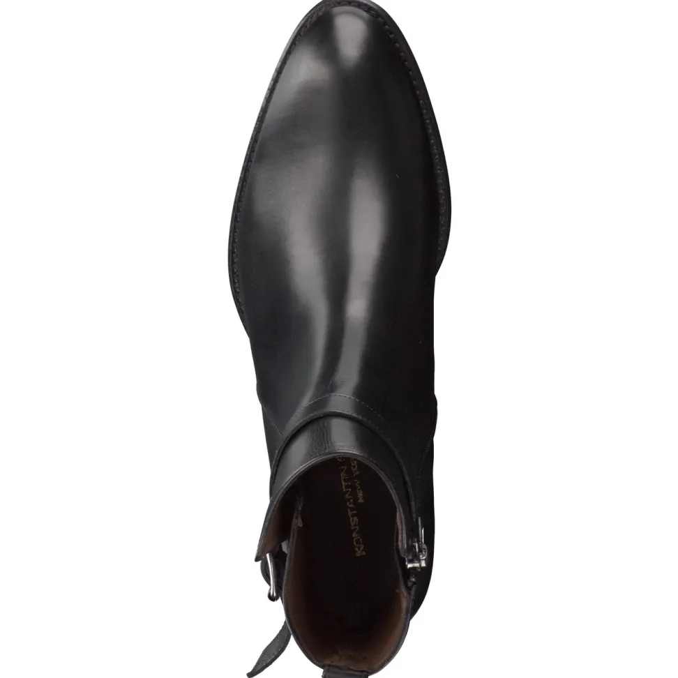 Konstantin Starke – Ankle Boots aus Kalbleder Schwarz