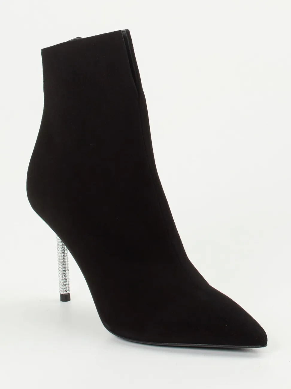 Konstantin Starke – Ankle Boots aus Veloursleder Schwarz
