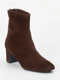 Konstantin Starke – Ankle Boots aus Lederimitat braun