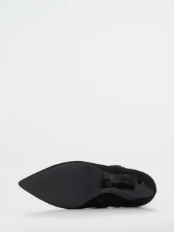 Konstantin Starke – Ankle Boots aus Veloursleder Schwarz