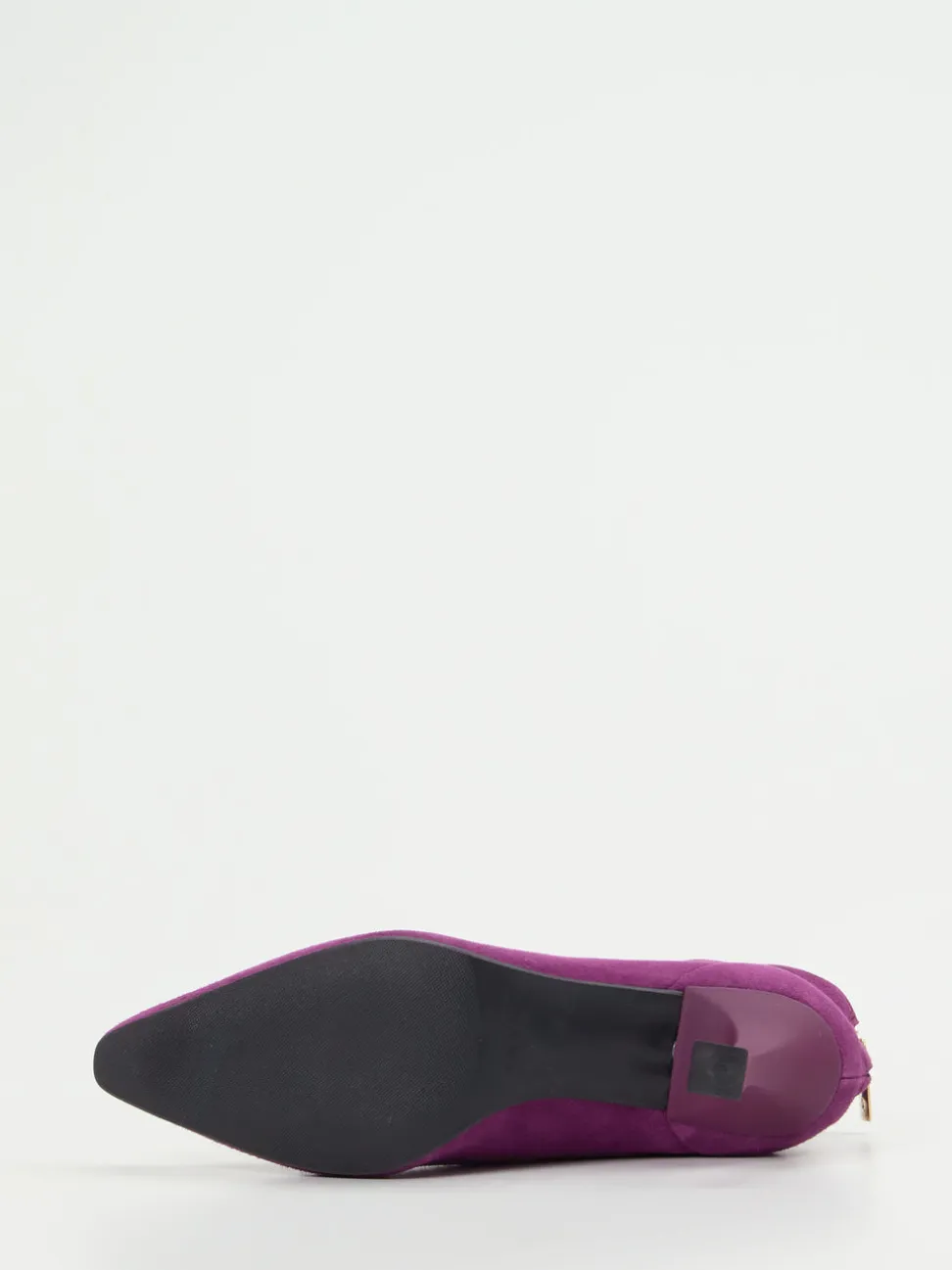 Konstantin Starke – Ankle Boots aus Veloursleder Violett