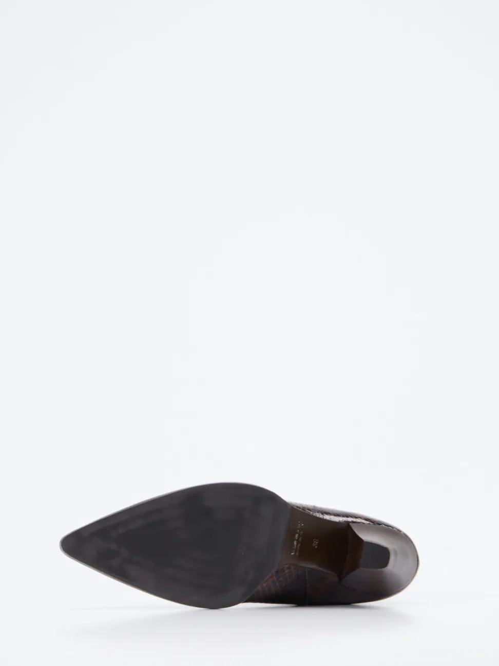 Konstantin Starke – Ankle Boots aus geprägtem Leder Braun