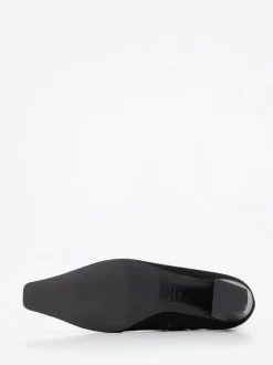 Konstantin Starke – Ankle Boots aus Veloursleder schwarz
