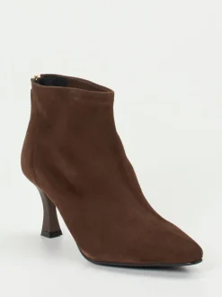 Konstantin Starke – Ankle Boots aus Veloursleder braun