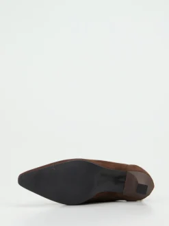 Konstantin Starke – Ankle Boots aus Veloursleder braun