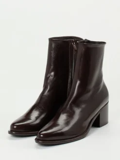 Konstantin Starke – Ankle Boots aus Lammleder Dunkelbraun