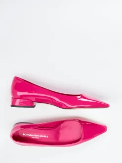 Konstantin Starke – Ballerinas aus Lackleder fuchsia