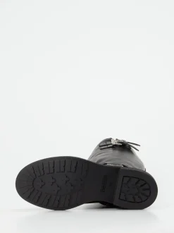 Konstantin Starke – Biker Boots aus Kalbleder schwarz