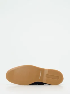 Konstantin Starke – Bootsschuhe aus Veloursleder marineblau