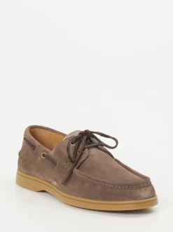 Konstantin Starke – Bootsschuh aus Veloursleder Braun