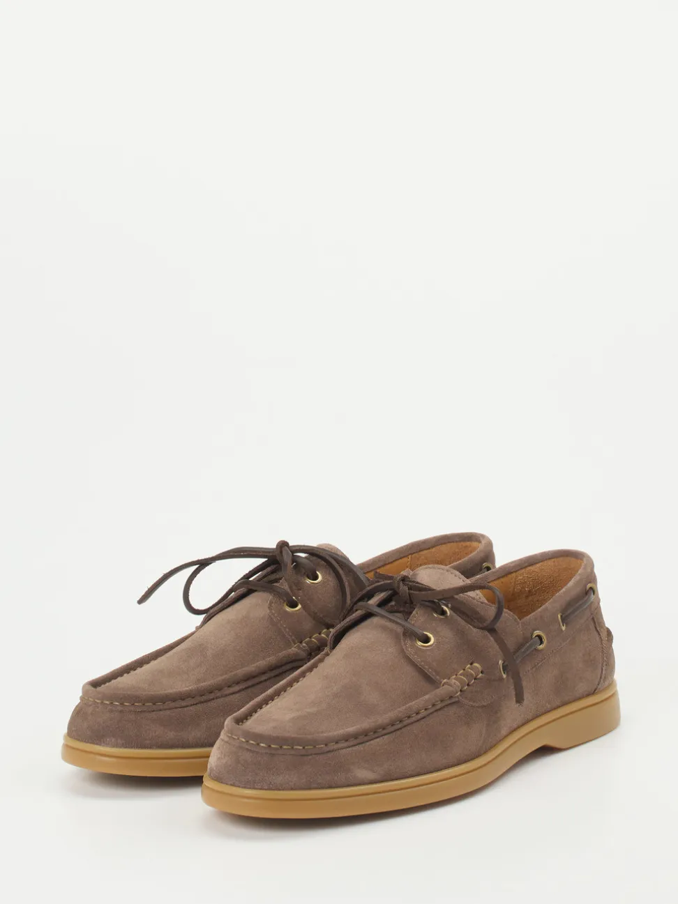 Konstantin Starke – Bootsschuh aus Veloursleder Braun