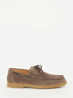 Konstantin Starke – Bootsschuh aus Veloursleder Braun
