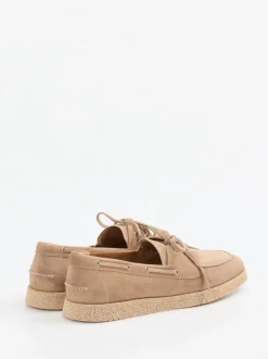 Konstantin Starke – Bootsschuh aus Veloursleder beige