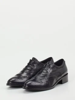 Konstantin Starke – Brogues aus Lammleder tiefschwarz