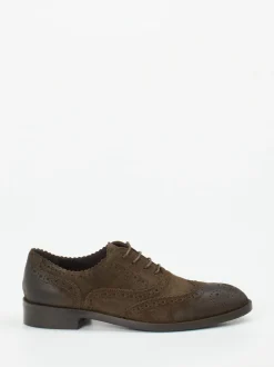 Konstantin Starke – Brogues aus Veloursleder mokkabraun