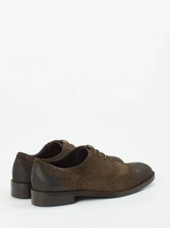 Konstantin Starke – Brogues aus Veloursleder mokkabraun