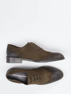 Konstantin Starke – Brogues aus Veloursleder mokkabraun